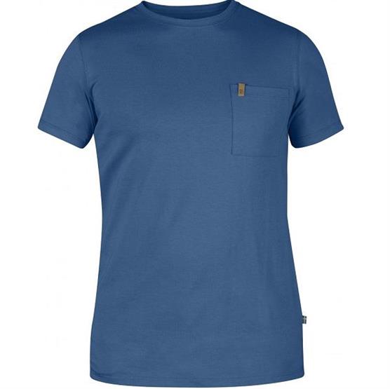 Fjällräven Övik Pocket T-Shirt Mens, Uncle Blue