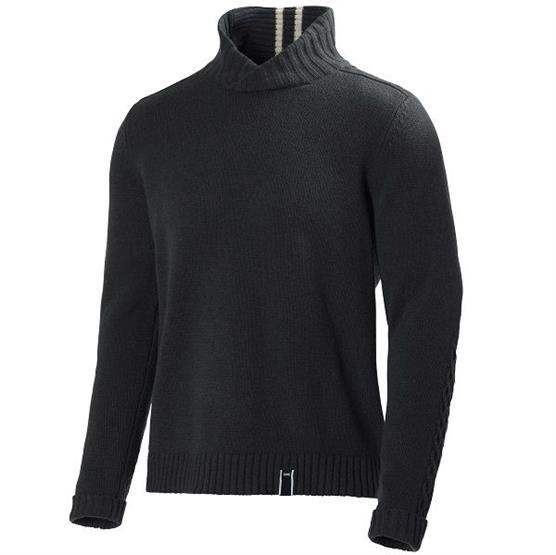 Helly Hansen Mens Skagerak Cable Knit Sweater, Charcoal