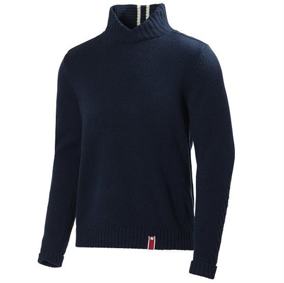 Helly Hansen Mens Skagerak Cable Knit Sweater, Evening Blue