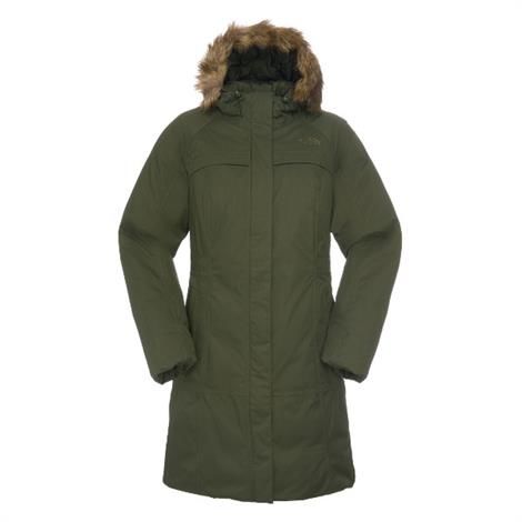 The North Face Womens New Arctic Parka, Fig Green