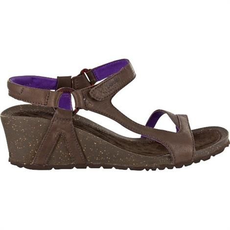 Teva Cabrillo Universal Wedge Leather Dame, Chocolate Brown