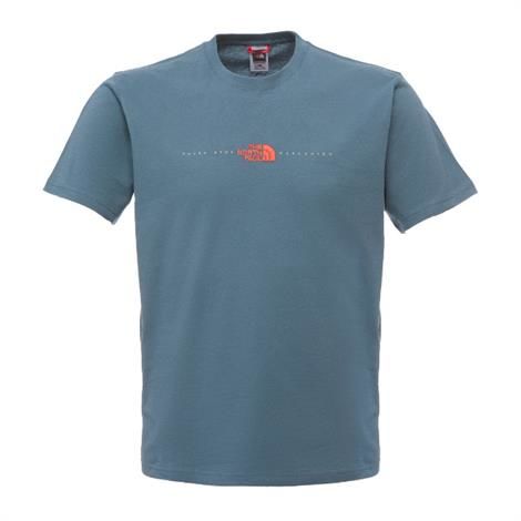 The North Face Mens S/S Embroidered Logo Tee, Conquer Blue