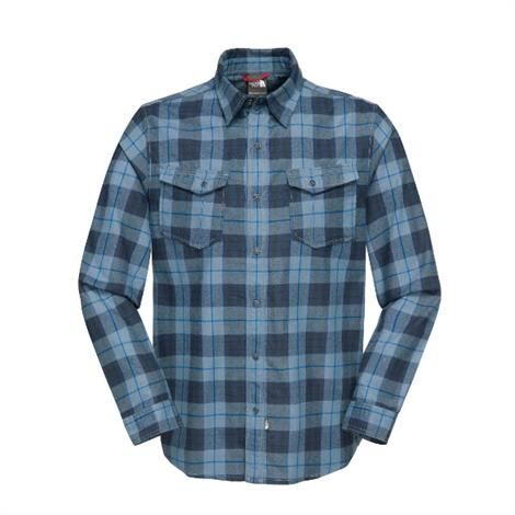 The North Face Mens Take Flannel, China Blue Plaid