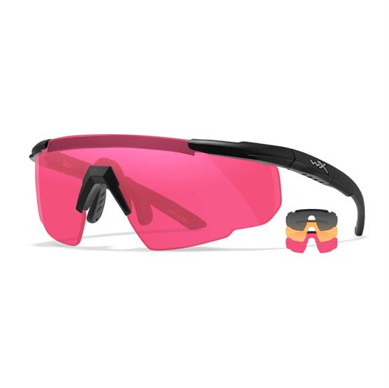 Wiley X WileyX SABER ADV Smoke/Vermillion/Light Rust Matte Black Frame