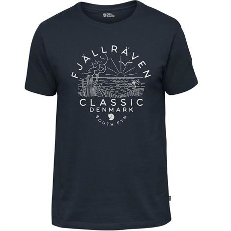 Klassisk Herre T-shirt med Fjällräven Print