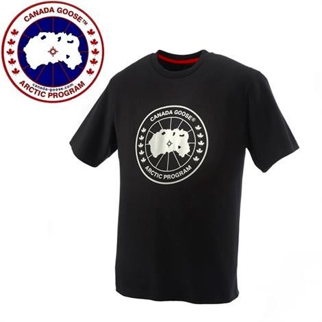 Canada Goose Mens Logo T-Shirt, Black