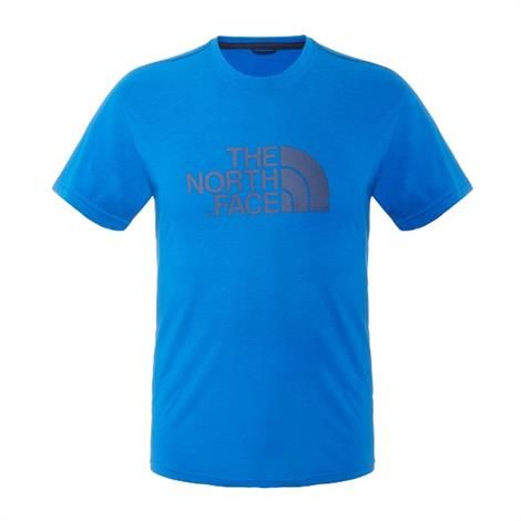 The North Face Mens S/S Graphic Reaxion Crew, Snorkel Blue