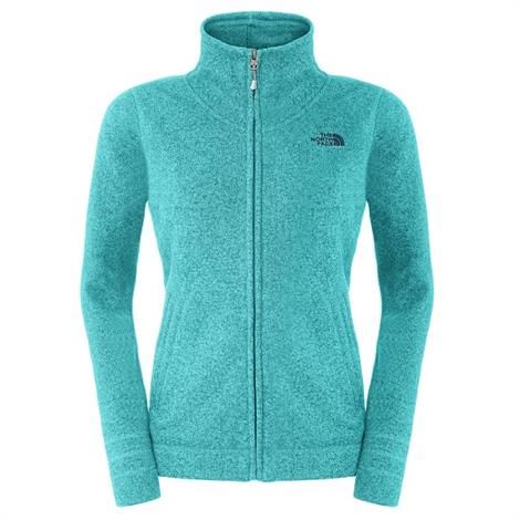 The North Face Womens Crescent Sunset Full Zip, Dusty Teal