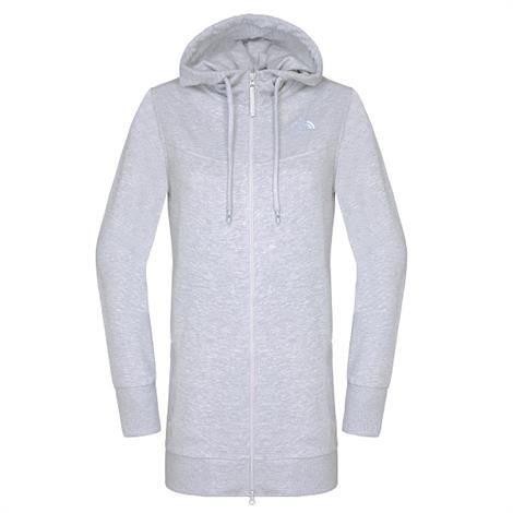 The North Face Womens Parka Full Zip Hoodie, Heather Grey