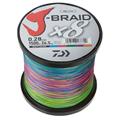 Daiwa J-Braid x8 i Multi Color, som består af 5 forskellige farver.
