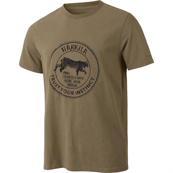 Wildlife T-Shirt fra Härkila med logo af en Los
