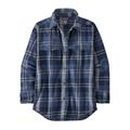 Patagonia Womens HW Fjord Flannel Overshirt i farven Bristlecone / New Navy