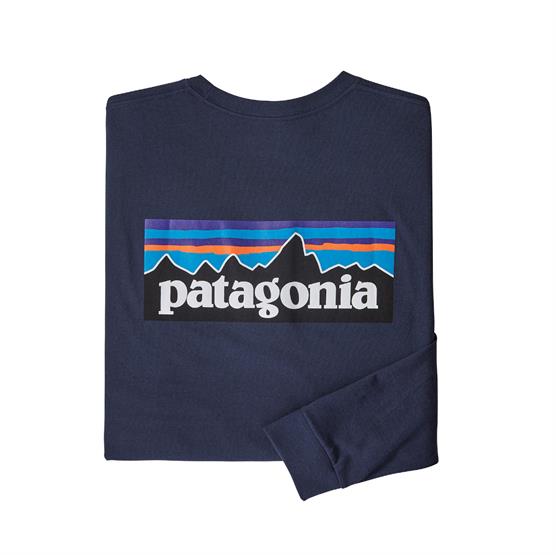 Patagonia langærmet P-6 Logo Responsibili-Tee | Navy