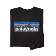 Langærmet T-Shirt med stort Patagonia logo på ryggen