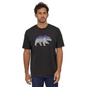 T-shirt med bjørne logo fra patagonia